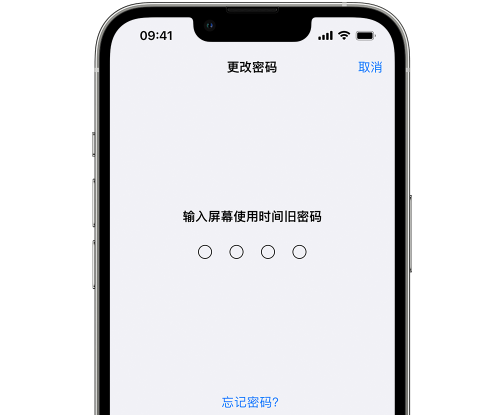 三伏潭镇iPhone屏幕维修分享iPhone屏幕使用时间密码忘记了怎么办 