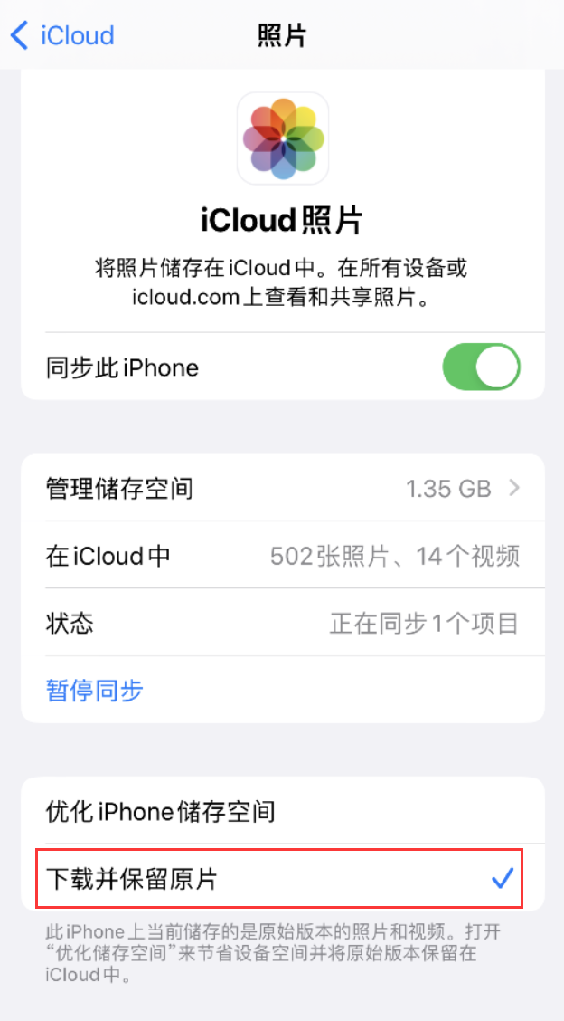 三伏潭镇苹果手机维修分享iPhone 无法加载高质量照片怎么办 