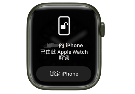 三伏潭镇苹果手机维修分享用 AppleWatch 解锁配备面容 ID 的 iPhone方法 