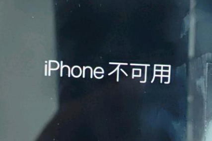 三伏潭镇苹果服务网点分享锁屏界面显示“iPhone 不可用”如何解决 