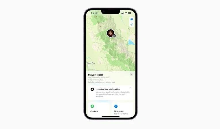 三伏潭镇苹果14维修分享iPhone14系列中 FindMy功能通过卫星分享位置方法教程 